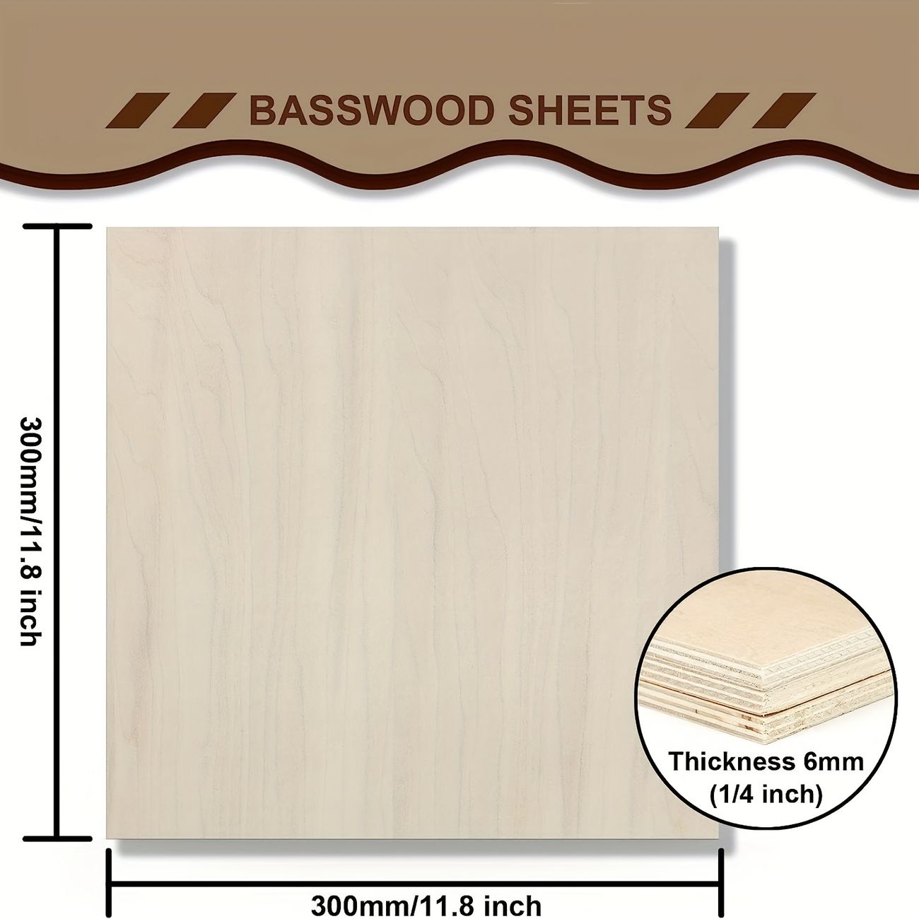 Basswood Boards Plywood 1/4 Thin Plywood Veneer Planks - Temu